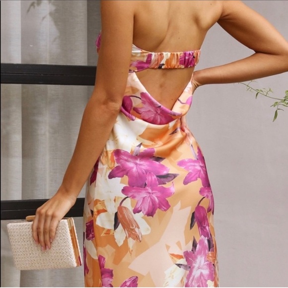Floral strapless dress in size S - Picture 2 of 5